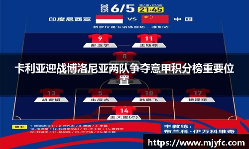 卡利亚迎战博洛尼亚两队争夺意甲积分榜重要位置